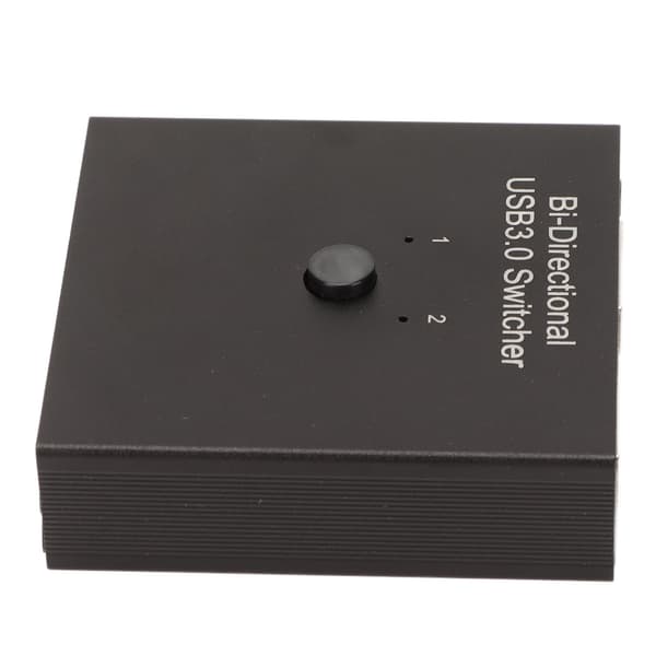 USB 3.0 Switch Selector 2 ind 1 ud 1 ind 2 ud Tovejs Metal Shell USB Delingsswitch til Computer Printer Telefon