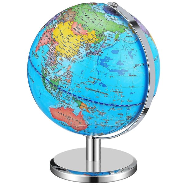 World Globe with Stand Educational Globe for Decoration 1 pc