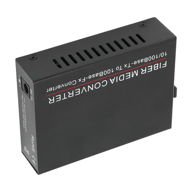 Fiber Transceiver Holdbar TBC‑MC3300E‑SFP 100M SFP RJ45 Fiberoptisk Router 100‑240VUS Stik