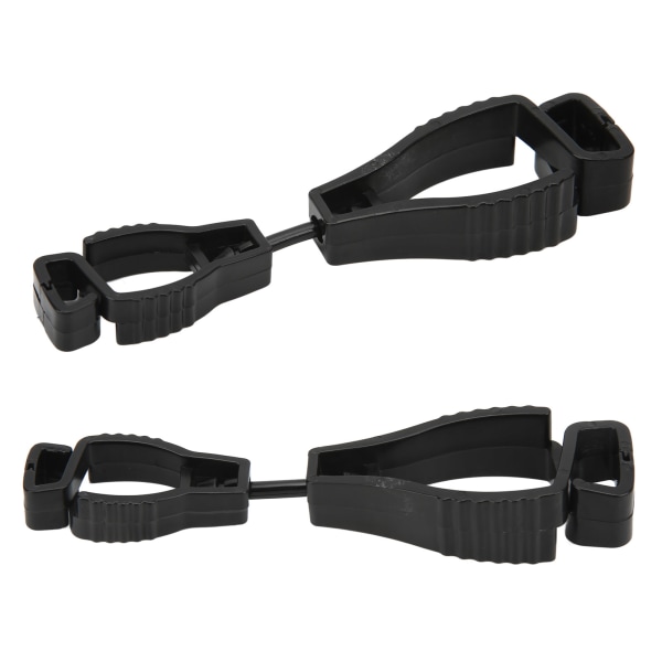 Sikkerhetsarbeidshanskeholder - Anti-Lost Plastic Hanger Clip for AT-1 Arbeidshanske Black