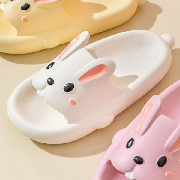 Eva Bunny Tofflor för Flickor Barn, Flerfärgad, Storlek 37-38, Grå