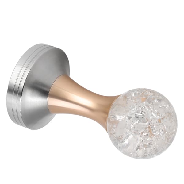 Krystallkule Kaffe Flat Tamper Rustfritt Stål Base Pulverhammer for Kaffetilbehør Gull 53mm