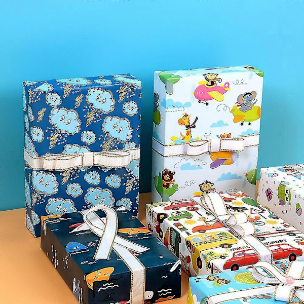 Presentpapper Barn Presentpapper 12 Ark 50 * 70cm Jul Presentpapper C