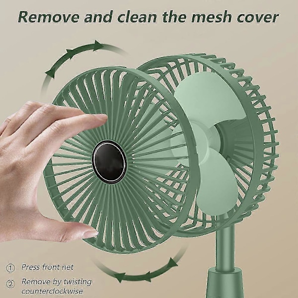 Bærbar Foldbar Ventilator, Til Hjemmet, Camping, Udendørs Og Kontor