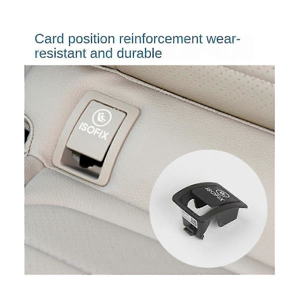 Bil Børne ISOFIX Kontakt Sæde Sikkerhedsdæksel bag kompatibel med C Klasse W205 2015-2021 2059200513 (Sort)