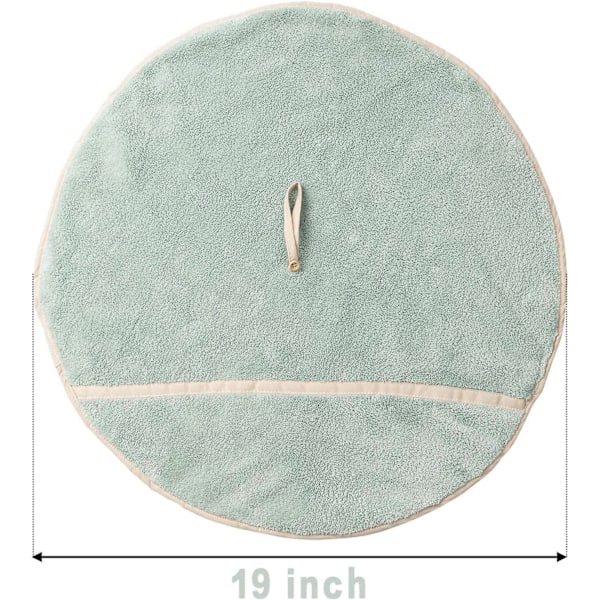 4 Håndklær med Hengeløkke - Absorberende - Korallfleece - Myke og Tykke - Runde Håndklær (4 Farger-A)
