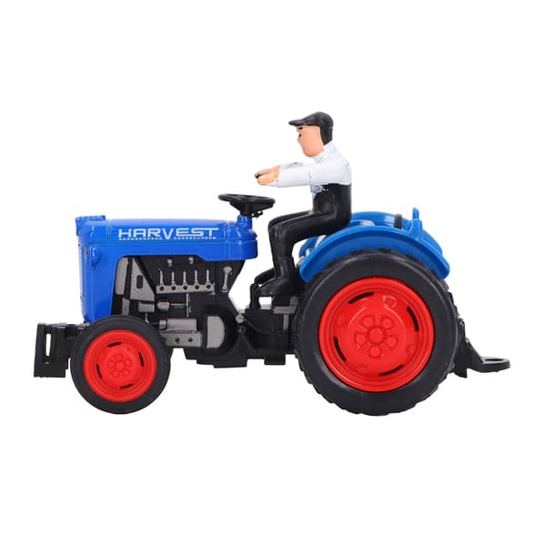 Simulering Traktor Køretøj Model Robust Legering Ingeniør Landmand Bil Legetøj til Børn Blå