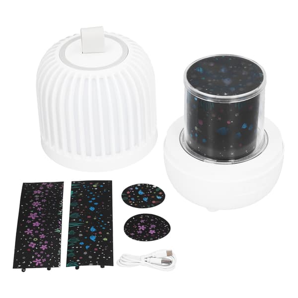 Star LED Projektorlampe USB-Lading Roterbar Musikkprojeksjonslys for Barn Hjem
