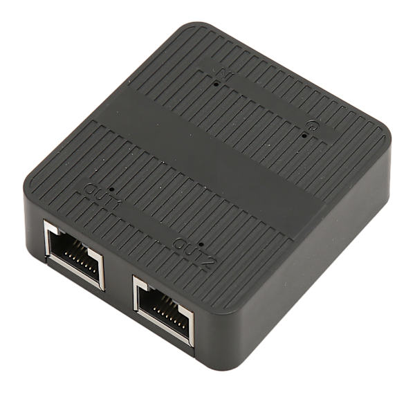 Ethernet-splitter RJ45 1 inn 2 ut 1000 Mbps USB C strømforsyning sikker stabil signal LAN-splitter med USB-kabel for bryter TV PC
