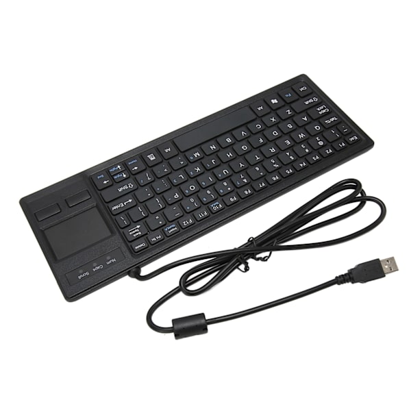 K 800 tastatur med touchpad kablet ultra tynd mini kompakt touch tastatur med HUB-funktion