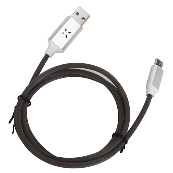 2,4A LED Hurtigopladningskabel Stemmestyring Flash USB til Type C Flydende Opladerledning