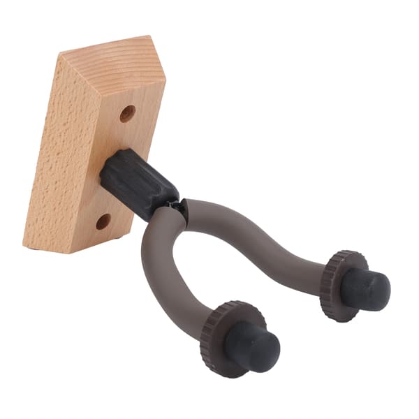 2 stk gitarveggfesteholder krokholder stativ solid trebunn for elektrisk ukulelebass