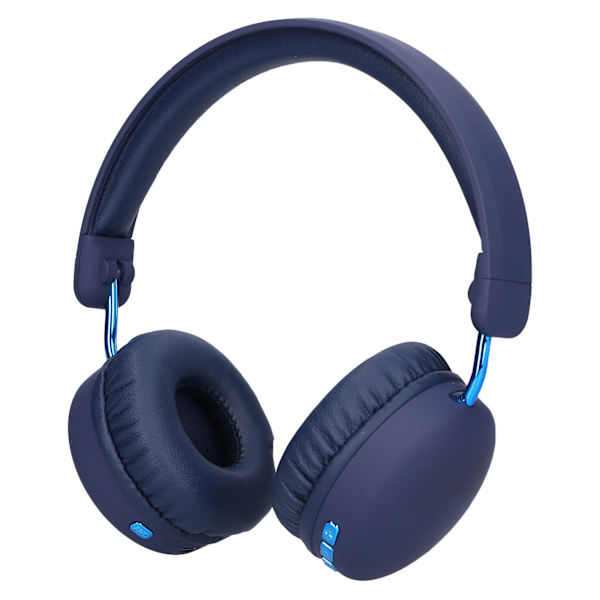 Trådlösa Bluetooth-hörlurar Over Ear Vikbara med djup bas och brusreducering för bärbar dator PC Blå