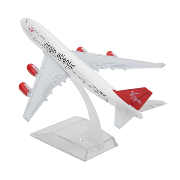 16CM Flymodel Højt Simuleret Legeringsflymodel Git Legetøj til SamlingUK 747