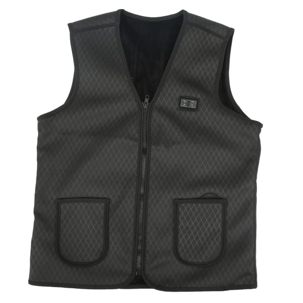Elektrisk varmejakke 7 zone varme polyester konstant temperatur smart varmevest til vintercykling L