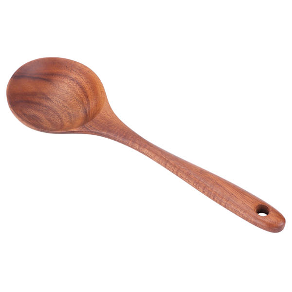Teak blandningssked trä No-stick matlagningssked Smör omrörningssked för hemmakök