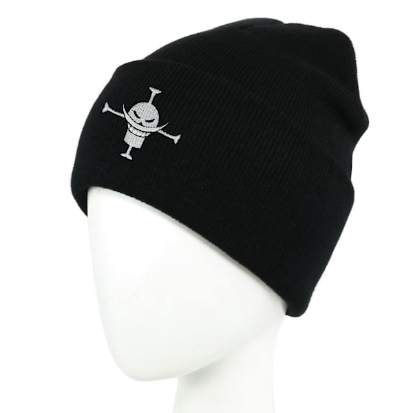 1 stk. Vinter Elastisk Varm Blød Hue til Mænd Kvinder Letvægts Stilfuld Omkantet Beanie, Sort