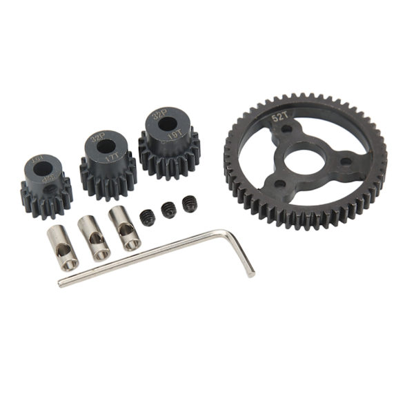 RC Metal Spur Gear Set Motor Pinion Gears Kit 52T 15T 17T 19T Traxxas Slash RC Autolle