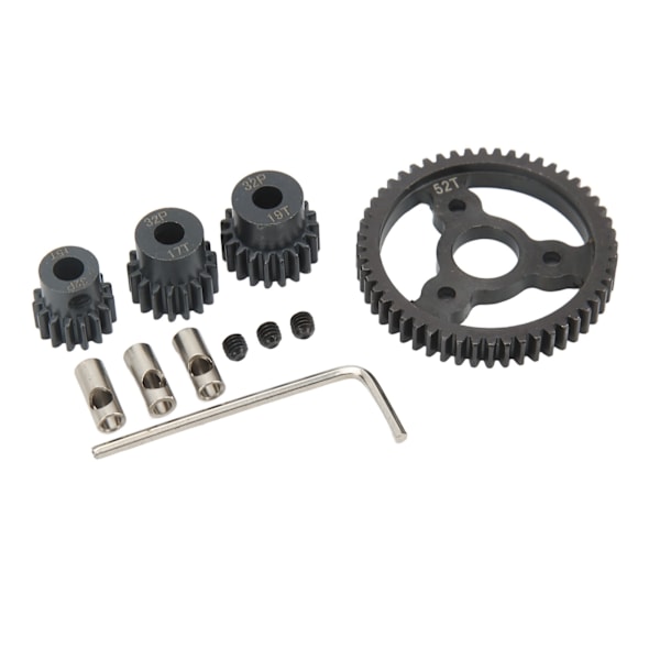 RC Metall Sporre Växel Set Motor Drev Växlar Kit 52T 15T 17T 19T för Traxxas Slash RC Bil