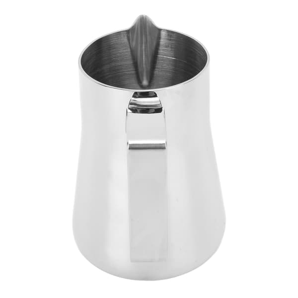 Mælkeskummerkande i rustfrit stål, skummerkande, blandekop til kaffedrikke 350 ml sølv