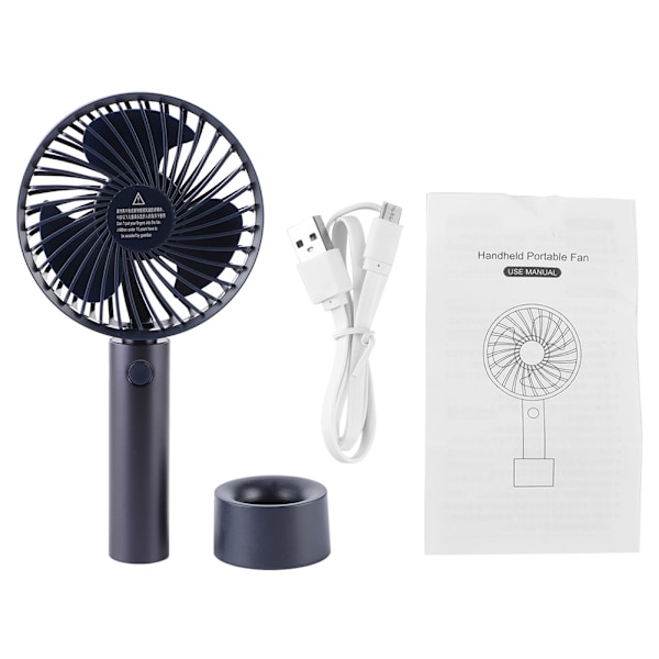 Portable Handheld Fan Mini Desktop Fan USB Rechargeable for Home Outdoor Office