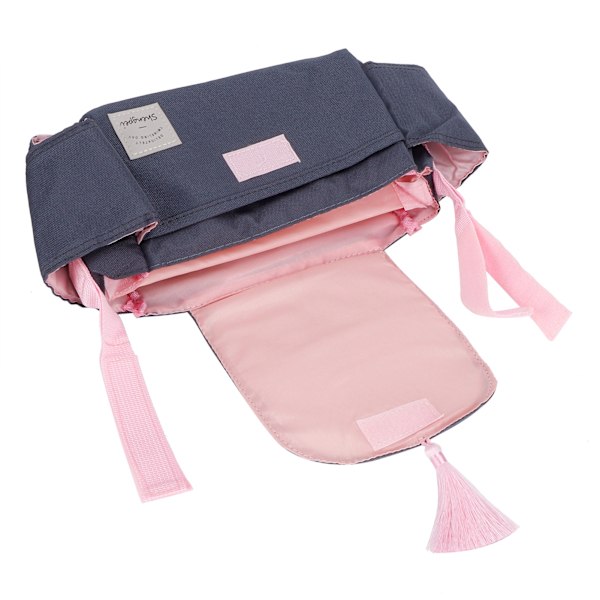 Baby Stroller Hængende Taske Organizer Universal Kopholder Opbevaringspose Barnevogne TilbehørPink Tassel