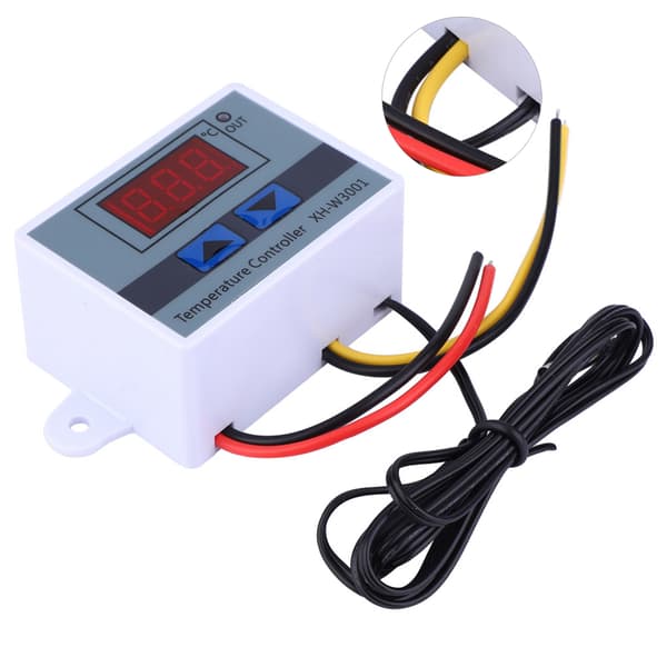 DC 12V 120W Digital Temperaturregulator Termostatbrytare med Vattentät Sensorprob