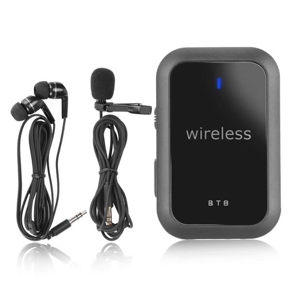 Trådlöst Lavalier Mikrofon System Brusreducerande Lavalier Slipsmikrofon för Inspelning Undervisning Mobil Livestreaming