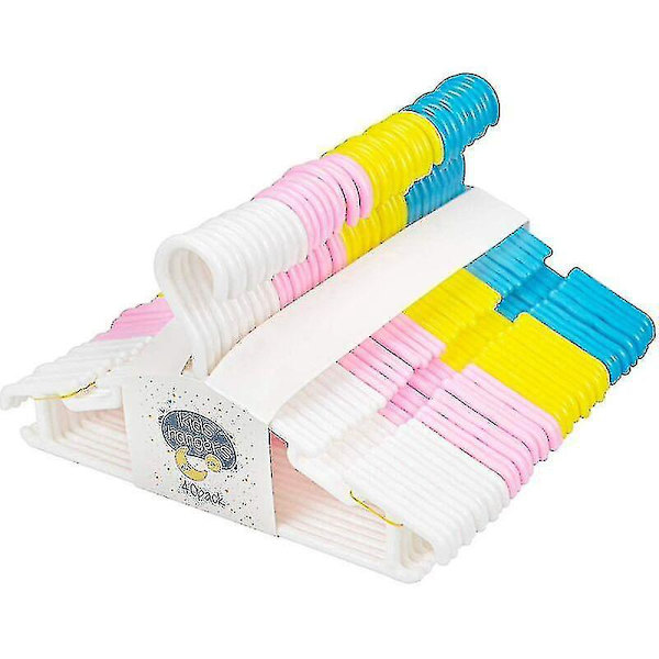 40-pack barnkläder plastklädhängare, 28 cm