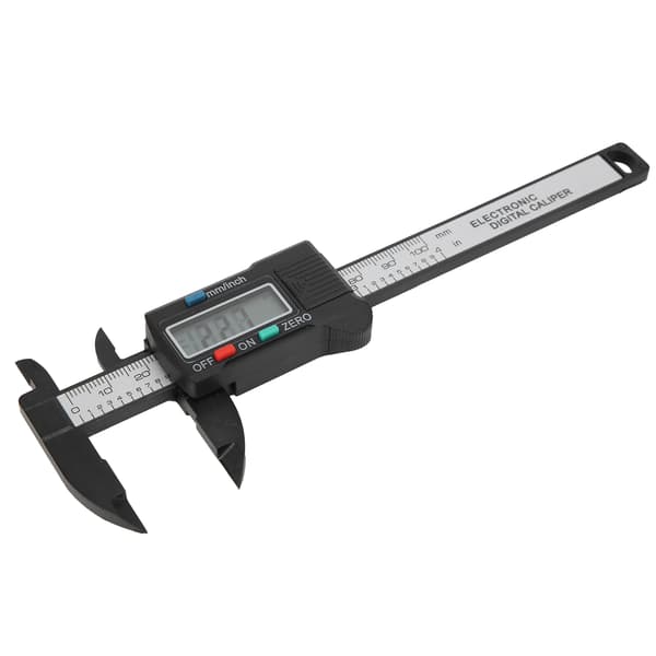 Digital LCD Display Skjutmått Hög Noggrannhet Plast Kolfiber Vernierskala 0-100mm