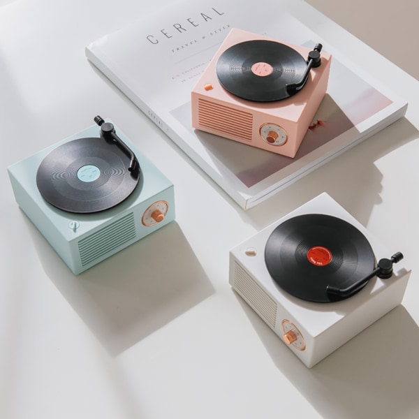 Bluetooth kaiutin Retro Bluetooth levysoitin Langaton musiikin minikaiutin