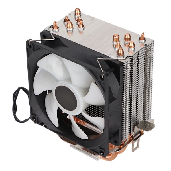 CPU-kylare Direktkontaktteknik Exakt luftflöde Lågt ljud Utmärkt värmeavledning Sex rör RGB 3-stifts CPU-fläktEnkel fläkt