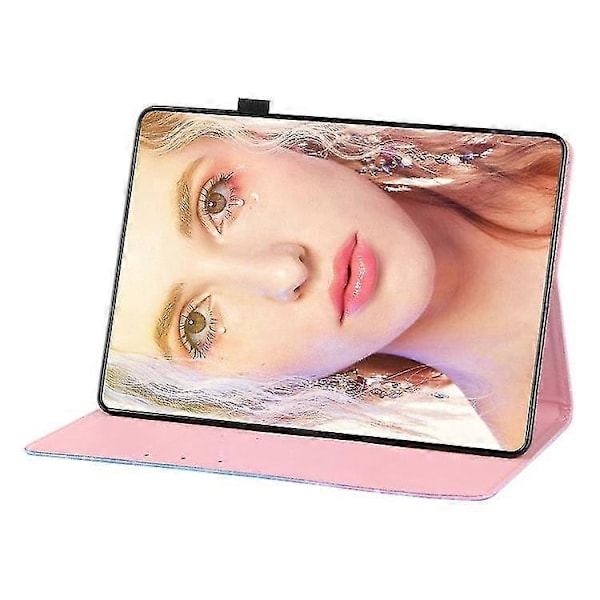 Huawei Enjoy Tablet 2 10.1 / Matepad T 10s Värillinen Piirros Vaakasuuntainen Käännettävä PU-nahkakotelo Pidikkeellä & Korttipaikoilla & Lompakko Zekai Flamingo