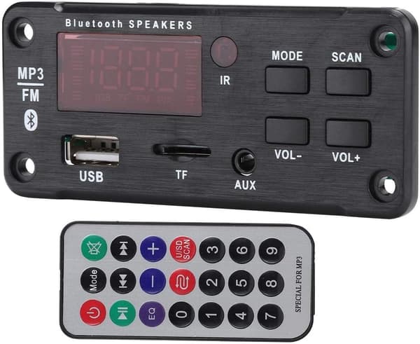 USB MP3-dekoderkort Biladapter Bluetooth MP3-dekoderkort Bluetooth 5.0 Håndfri samtaleopptak