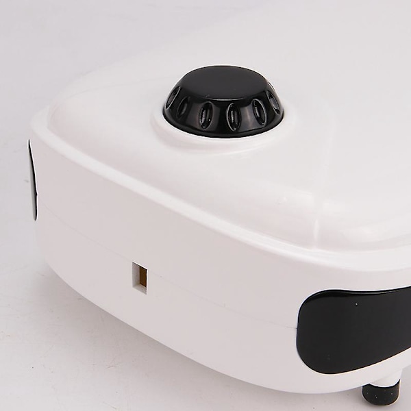 Akvarium Luftpumpe, Dobbel Uttak Oksygenpumpe for Akvarium, Justerbar Tanklufter