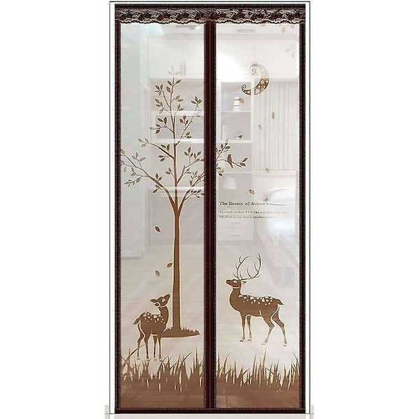 Magnetisk myggnät - Anti-insekt automatisk stängning - 90x220 cm (35x87 tum)