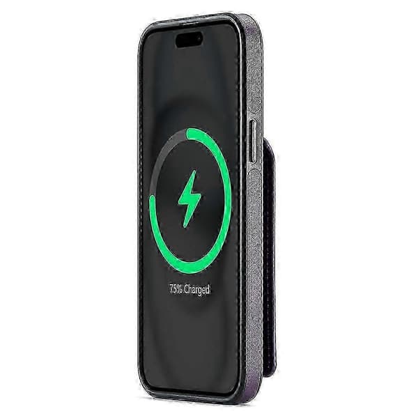 Magnetisk deksel til iPhone 13 med kortholder - Grønn Purple