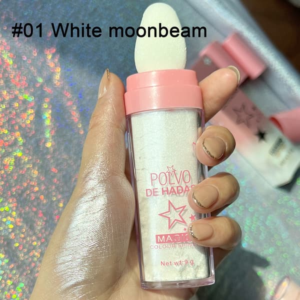 Highlighter Puder Glitter Højglans Glimmer Puder Makeup Kosmetik Highlight til Ansigt og Krop