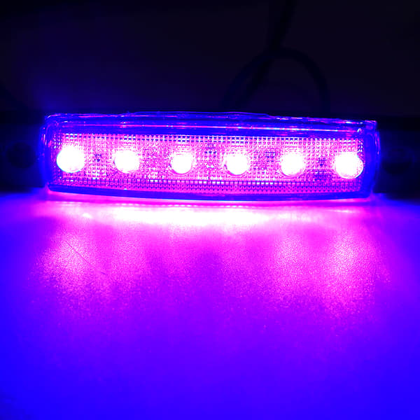 10 stk. 12V 6LEDs Vandtæt Sidemarkeringslys Indikatorlampe til Bus Lastbil Trailer