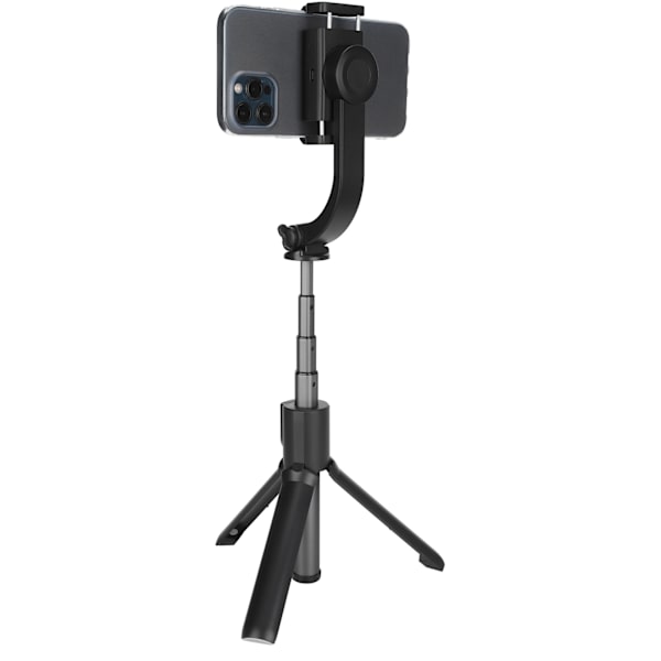 Handhållen stabilisator multifunktionell USB telefon selfie stick live sändning stativ svart