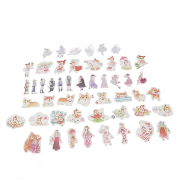 420 stykker Japan Paper Scrapbooking Stickers Høj nøjagtig udskrivning Udsøgt DIY Søde Japan Paper Stickers til bærbar computer
