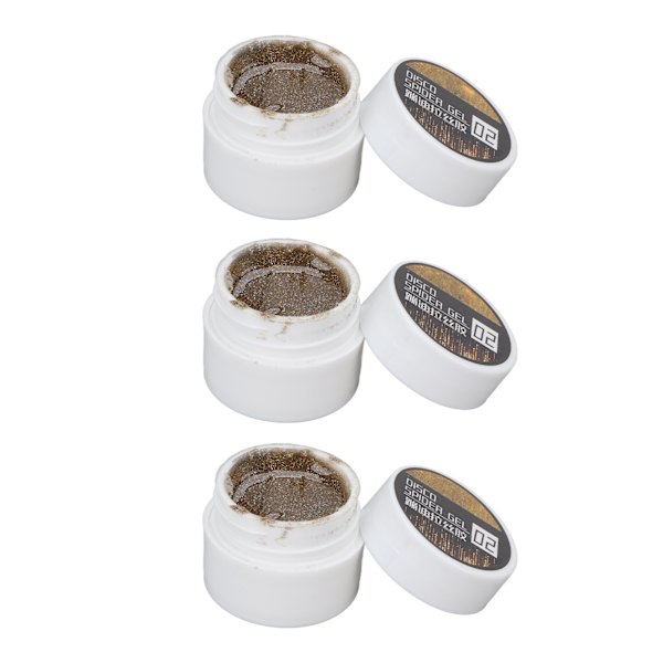 3 STK Nail Spider Gel Wire Tegning Glans Finish Langvarig Høj Elasticitet Kunst DIY 8g til begyndere Kvinder Guld
