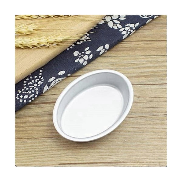 Aluminiumlegering Cheesecakeform Brödform Tartlettform - 10st Mini Oval Äggform