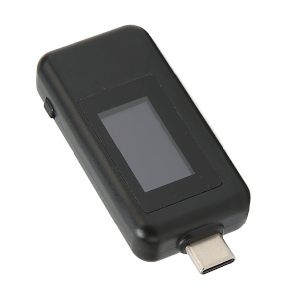 USB Spændingsstrømtester 4‑30V 0‑5.1A digitalt LCD-skærm Nøjagtig måling USB-tester til telefon, tablet, bærbar, sort