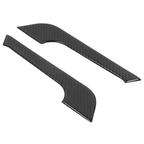 2 st Mittkonsol Mugghållare Trim Kolfiber Skydd Passar Dodge Charger 2011-2014