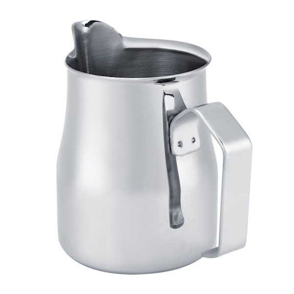 Melkeskummer i rustfritt stål, melkeskummerkanne, espressokanner i latte-art-stil (750 ml)