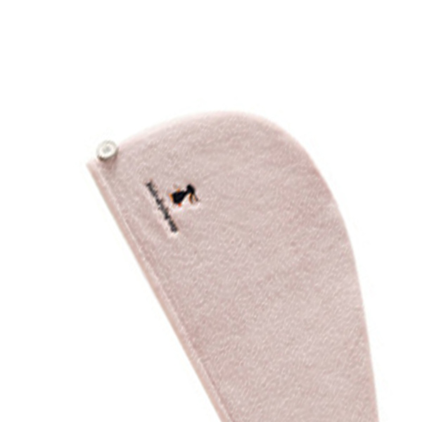 Hårhandduk Wrap Snabbtorkande Korallfleece Justerbar Storlek Andningsbar Bekväm för Kvinnor Rosa Kanin
