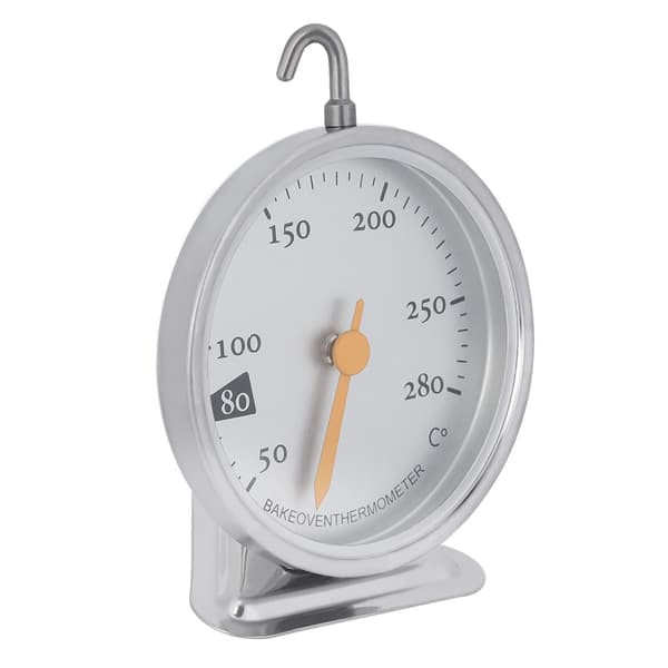 Ovntermometer i rustfrit stål med stor urskive, køkkenovntermometer 50℃ til 280℃