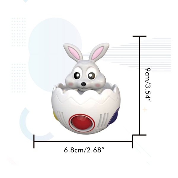 Pääsiäispupun sateenkaaripalapallokuutio paina lelut gyroskooppipelit lelut lapsille vauvan koulutuslahja