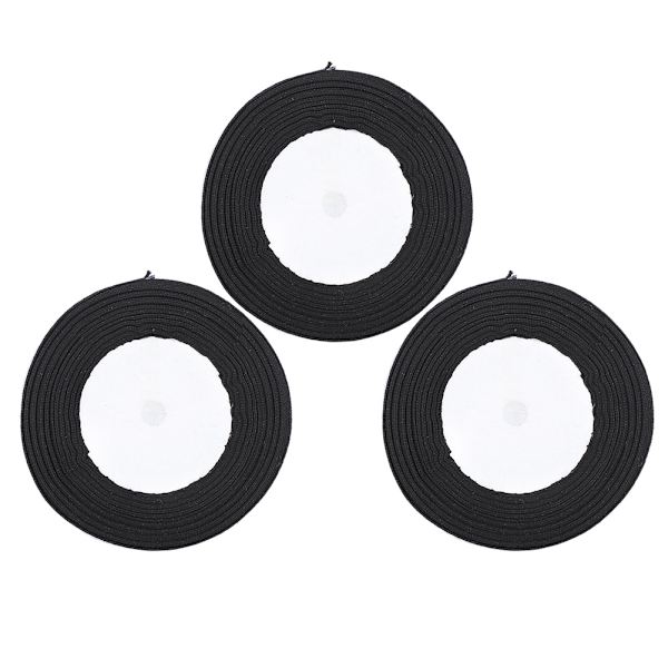 3 rullar schackrutig satinband jul bröllop presentinslagning tårtdekoration 1 cm bredd 25 meter/rulle
